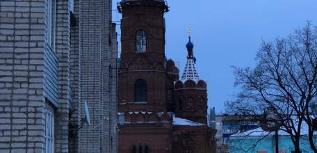 Улочки Ельца. Церковь Елецкой Божьей Матери в районе Лучка.