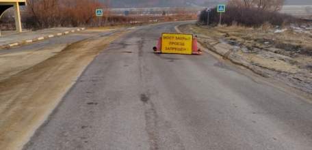 В селе Замятино под Липецком перекрыли понтонный мост из-за паводка