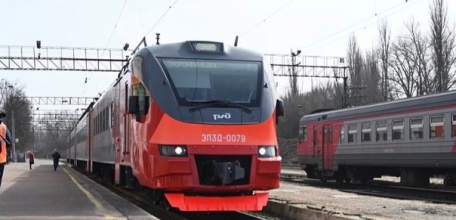 Ускоренный электропоезд «Воронеж-Липецк» впервые прибыл сегодня в Елец
