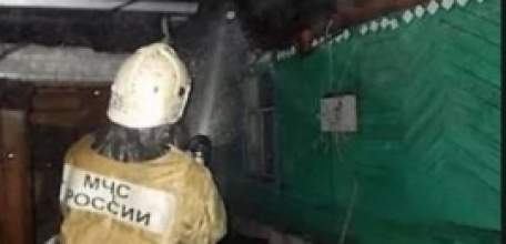 Загорание надворной постройки в Ельце