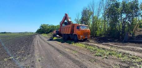 Около села Малые Извалы начались работы по обустройству объездной дороги для сельхозтехники ООО «Колос-Агро»