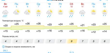 На следующей неделе в Ельце погода будет похожа на осеннюю
