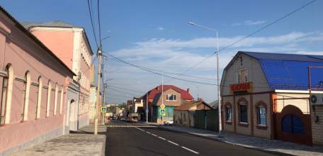 По улице Лермонтова в Ельце все работы по благоустройству завершены