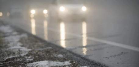На трассе М-4 в Липецкой области прогнозируют дождь с мокрым снегом