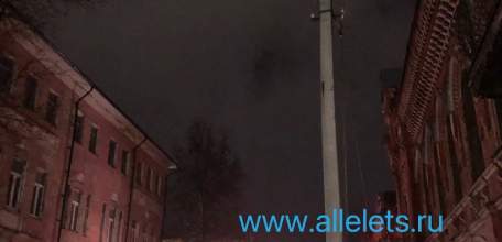 В центре Ельца сегодня отсутствует уличное освещение по улице Ленина!