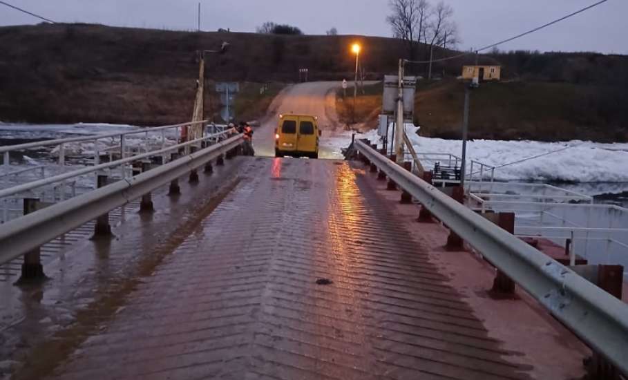 В Липецкой области восстановлено движение через понтонную переправу.