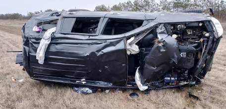 Серьезное ДТП: на трассе М-4 в Елецком районе перевернулась «Мицубиси»