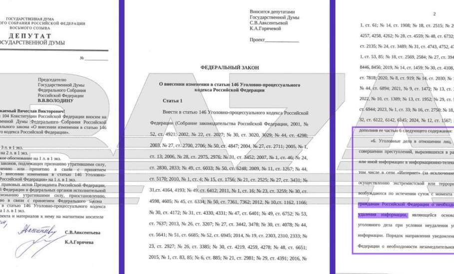 В Госдуме предложили не торопиться с возбуждением уголовных дел за репосты, а сначала предупреждать граждан об удалении противоправных постов в течение 24 часов!