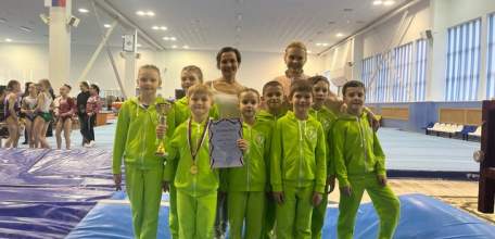 Команда спортивной школы №1 города Ельца завоевала второе место в конкурсе показательных номеров Областных соревнований по спортивной гимнастике