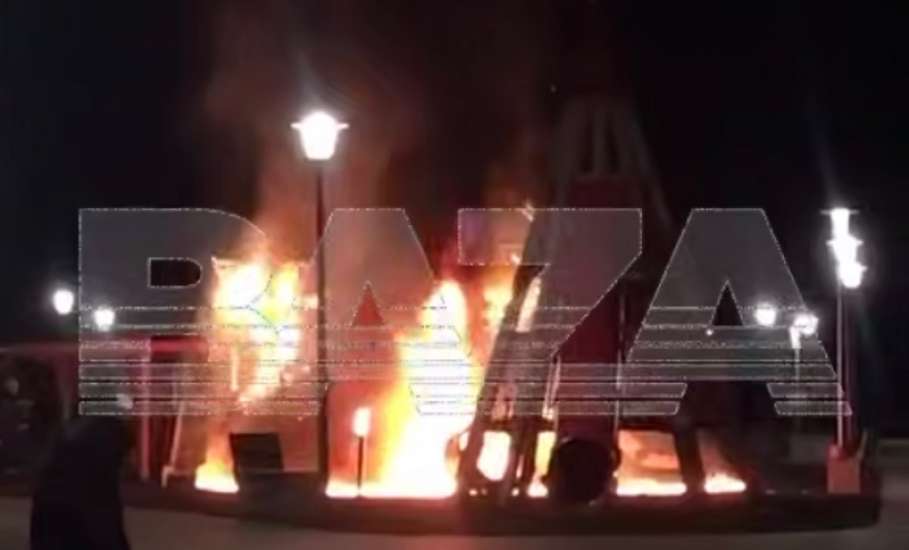Упавший беспилотник сжег детскую площадку в Борисоглебске Воронежской области!