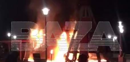 Упавший беспилотник сжег детскую площадку в Борисоглебске Воронежской области!