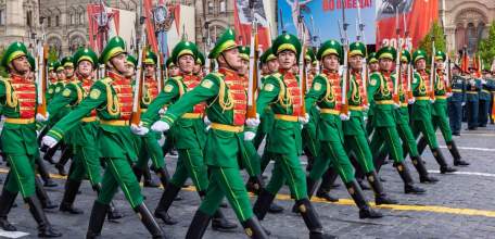 По Красной площади прошли воинские подразделения армий стран Содружества Независимых Государств