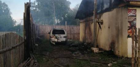 Дом и две машины сгорели в селе Гудово Добровского округа