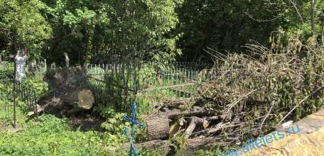 Пора бы очистить городское кладбище в Ельце от прошлогодних гор мусора!