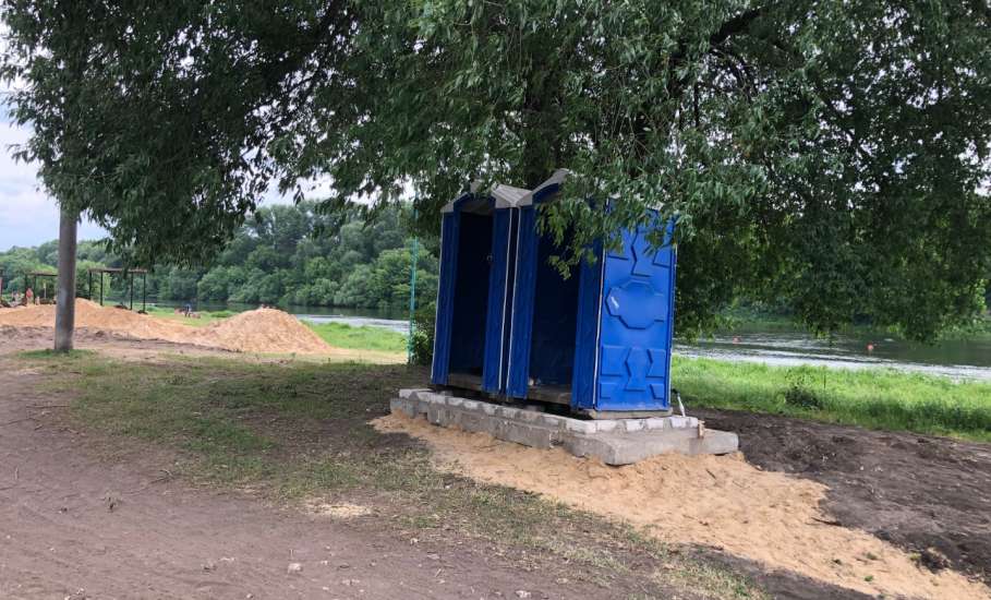 В Ельце идёт «благоустройство» городского пляжа!