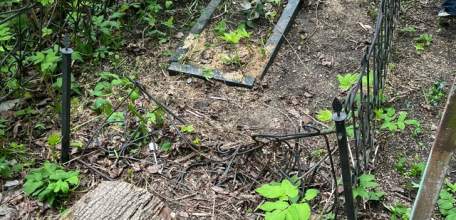 В Ельце на старом городском кладбище сломаны оградки и повреждены памятники после спиливания деревьев! Виновных хотят призвать к ответу!