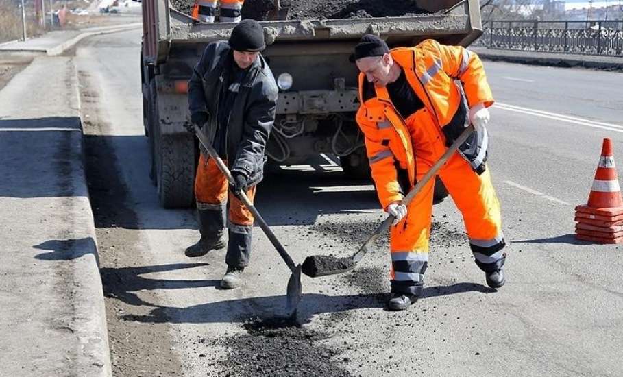 Ямочный ремонт на региональных дорогах Липецкой области подходит к завершению