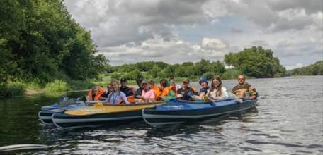 Воспитанники МАОУ ДО ДЮЦ им. Б.Г. Лесюка отправились в трёхдневный поход на байдарках по реке Быстрая Сосна