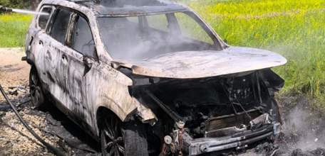 В деревне Чернышовка Елецкого района сгорел кроссовер «Эксид»