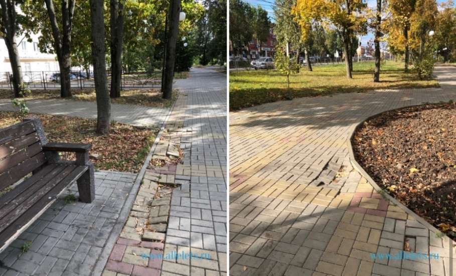 Вячеслав Жабин не реагирует на проблемы города, в том числе в сквере Харченко в Ельце!