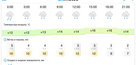 1 июля в Ельце дождь на целый день!