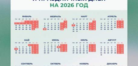 Минтруд показал календарь рабочих и праздничных дней на 2026 год