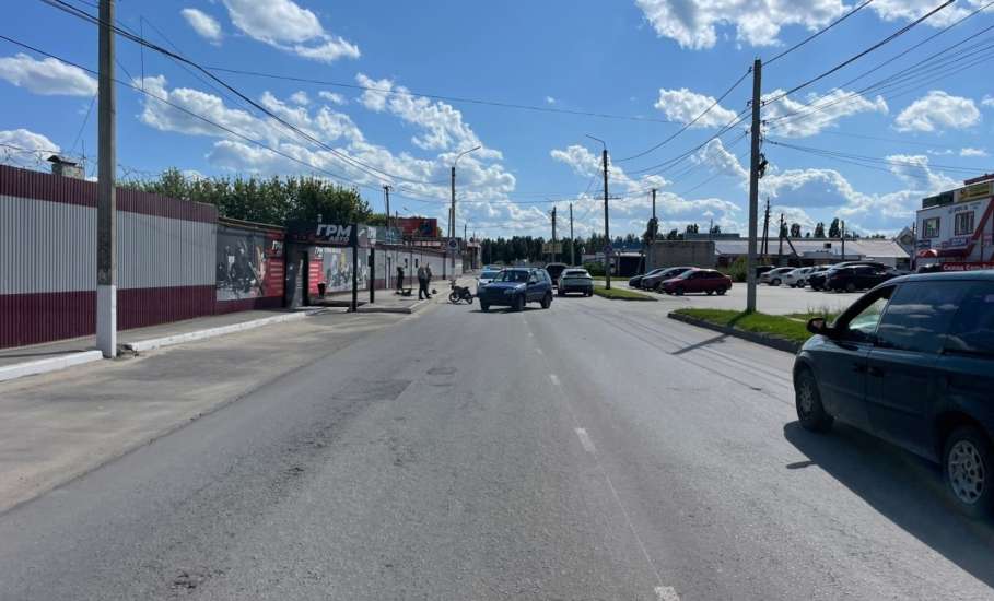 За выходные в Ельце в ДТП пострадал 17-летний водитель мотоцикла