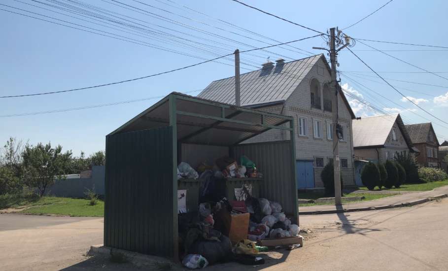 В городе Ельце, Липецкой области, сегодня снова начался мусорный коллапс!!!