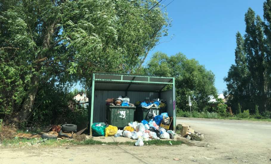 В городе Ельце, Липецкой области, сегодня снова начался мусорный коллапс!!!