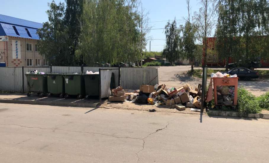 В городе Ельце, Липецкой области, сегодня снова начался мусорный коллапс!!!