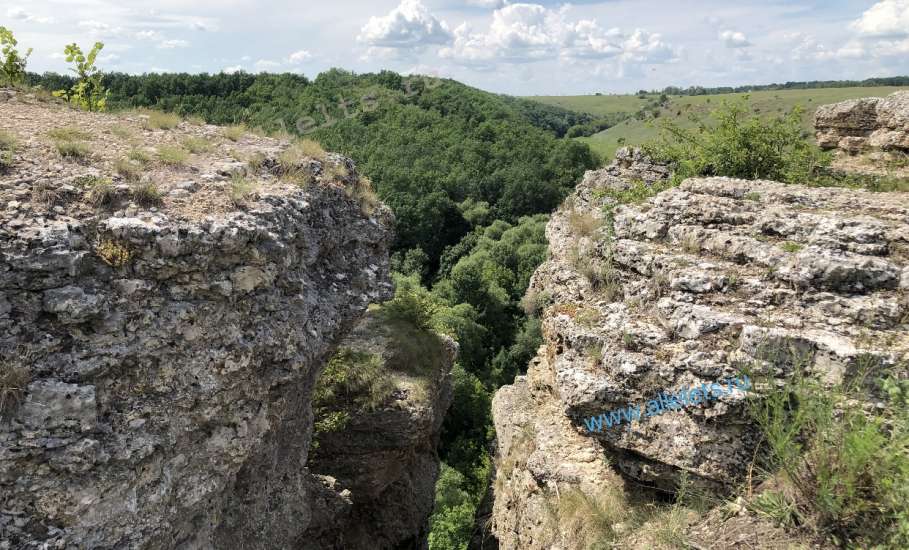 Красивые места Липецкой области - Воргольские скалы