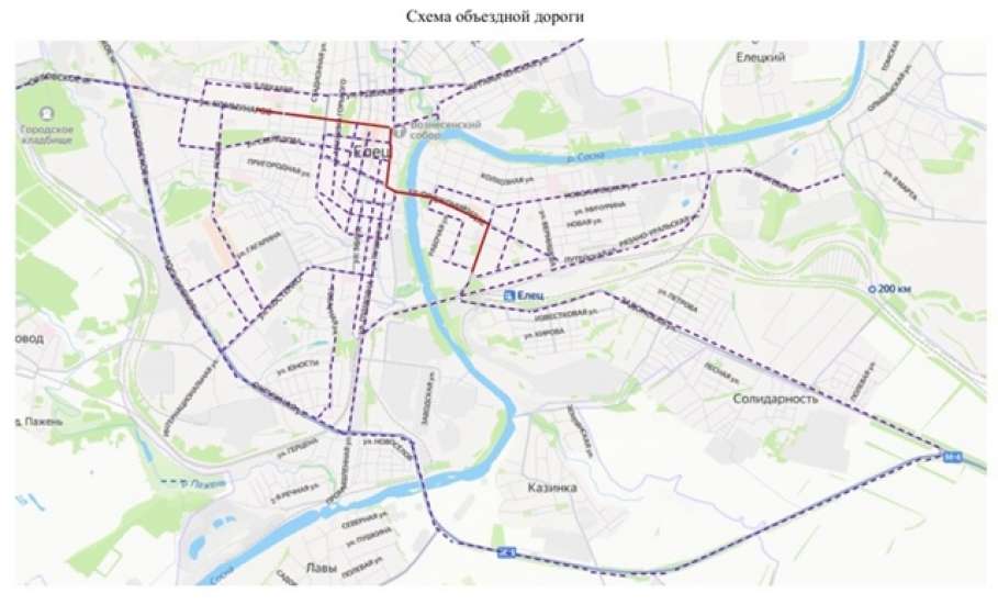 2 августа в Ельце утром перекроют часть улиц для движения автотранспорта!