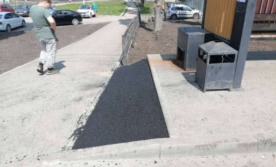 В Ельце продолжаются работы по асфальтированию участков дорог и тротуаров