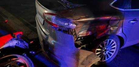 В Ельце вчера в ДТП пострадал водитель мотоцикла на улице Орджоникидзе