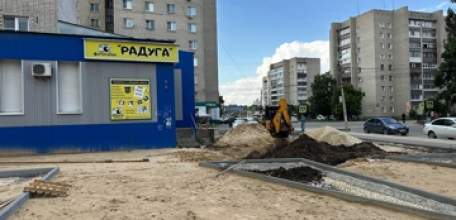 По программе формирования комфортной городской среды продолжается обновление пространства вокруг ДК Железнодорожников