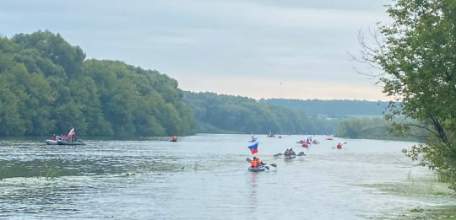 Речная регата стартовала в Ельце в дождь!