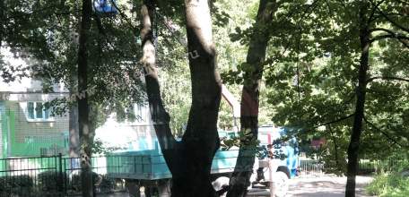 В микрорайоне Новые дома сегодня началась движуха с автовышкой и уличными фонарями!