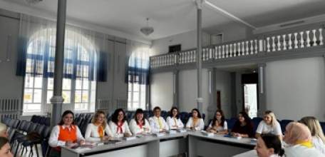 В актовом зале МАОУ ДЮЦ им. Б. Г. Лесюка прошло традиционное августовское совещание Навигаторов детства города Ельца