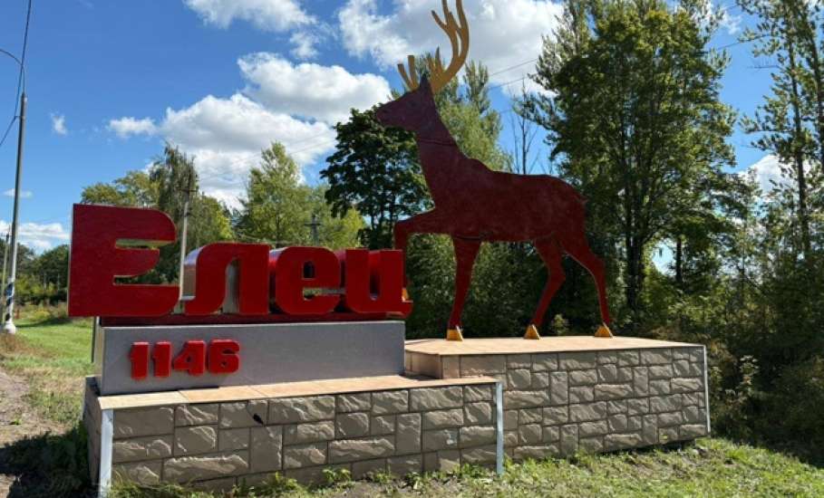 В Ельце начались работы по приведению в порядок въездных знаков в город