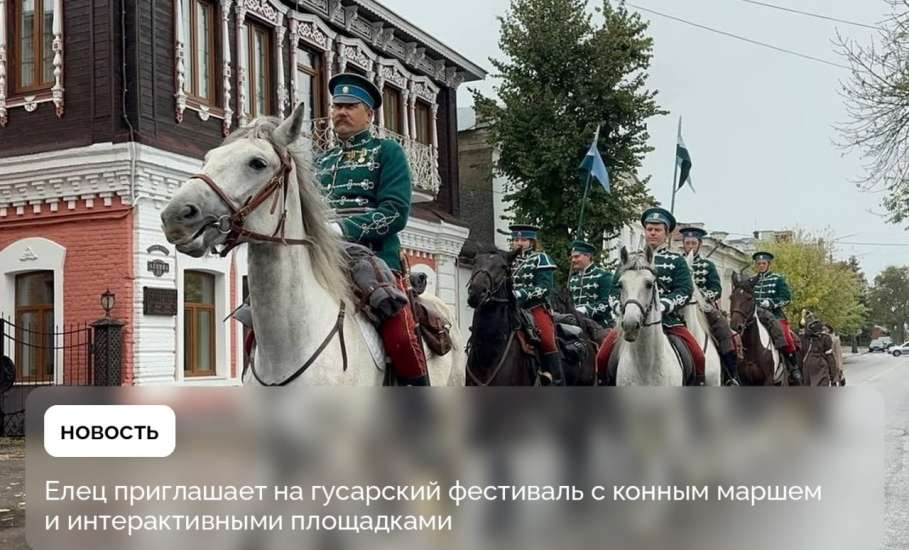 По Ельцу будут маршировать на конях