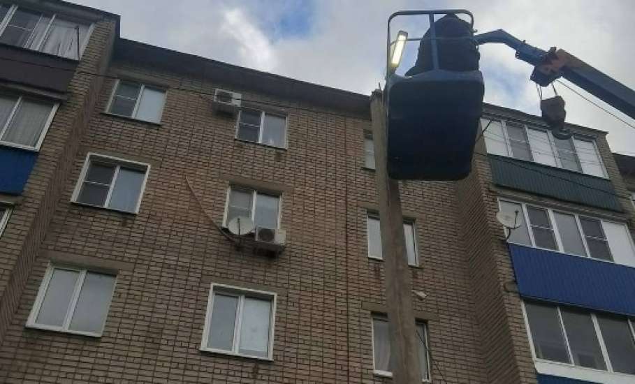 Уличное освещение восстановлено в Ельце