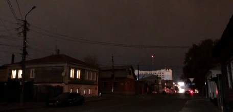 Сегодня в Ельце опять отсутствует уличное освещение в центре города!