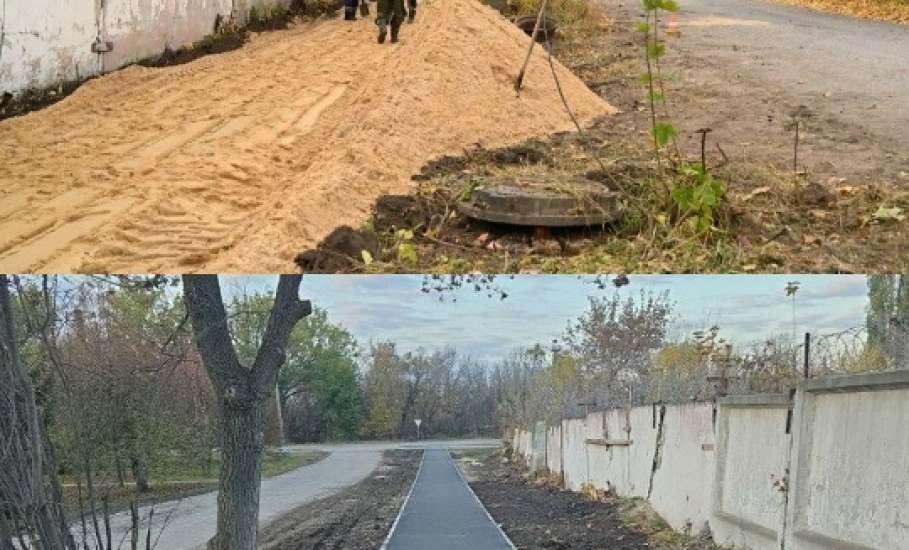 Вот оно счастье: новый тротуар на улице Заслонова в Ельце готов!