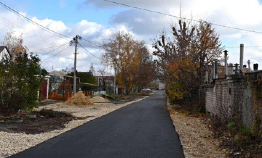 В Ельце завершены дорожные работы на очередном участке