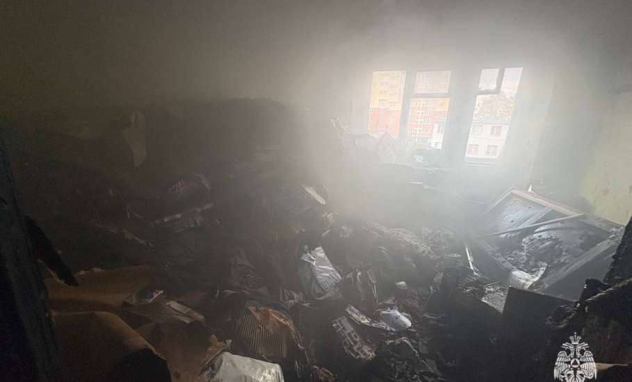 В Ельце в результате пожара пострадал 1 человек!