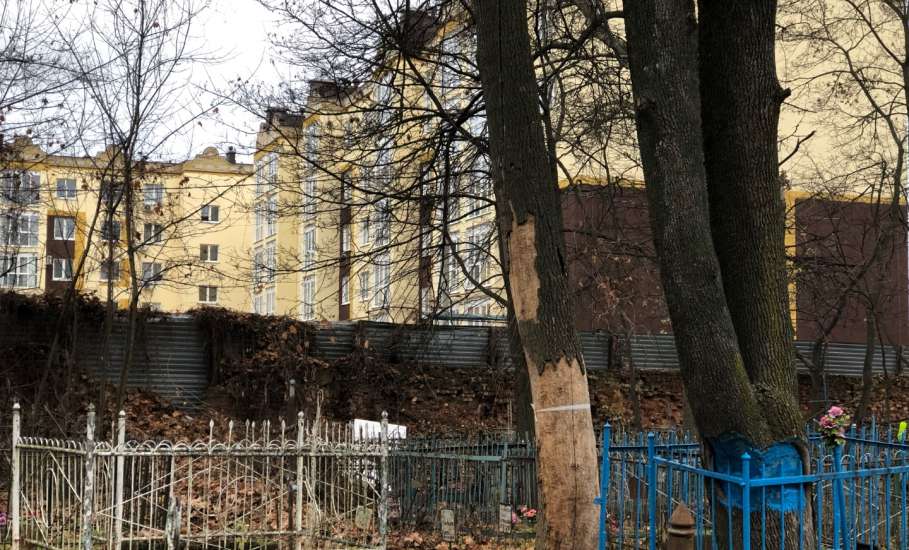 На старом кладбище в Ельце работы по опиловке деревьев в срок не выполнены!
