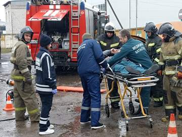 Тренировка по ликвидации последствий дорожно-транспортного происшествия на территории Елецкого муниципального округа