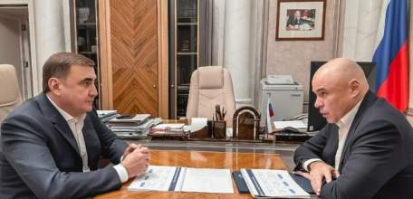 Губернатор Липецкой области Игорь Артамонов в Москве встретился с помощником Президента и секретарём Государственного Совета РФ Алексеем Дюминым