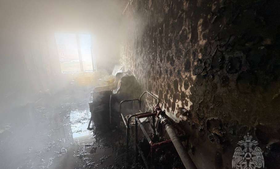 Утром 25 ноября в горящей квартире десятиэтажки микрорайона Александровский в Ельце пострадала 84-летняя женщина