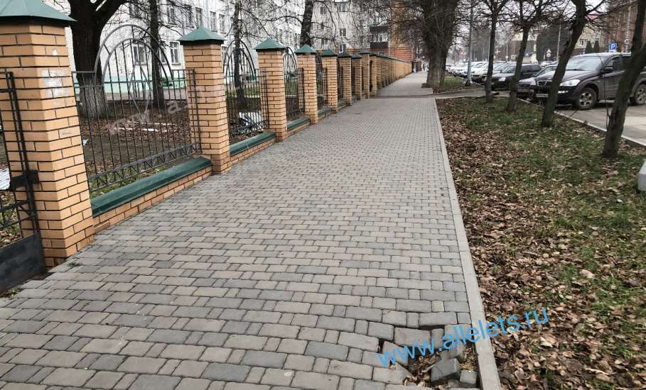 Студенты в Ельце грызут гранит науки, спотыкаясь на провалившейся тротуарной плитке!